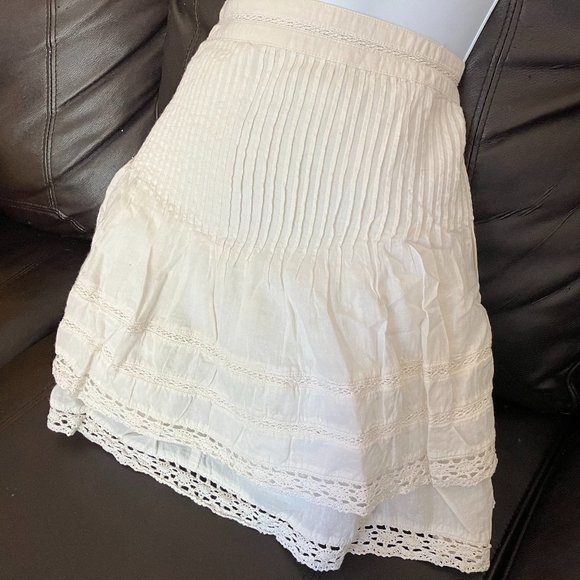 Free People Cream Mini Skirt - Picture 4 of 5